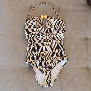 Trina Turk Open Back One Piece Swimsuit